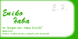 eniko haba business card